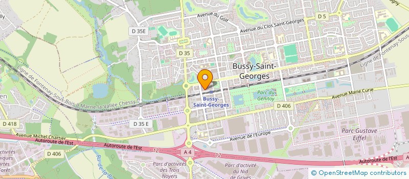 localisation de l'entreprise SCI TESWEB  BUSSY-SAINT-GEORGES