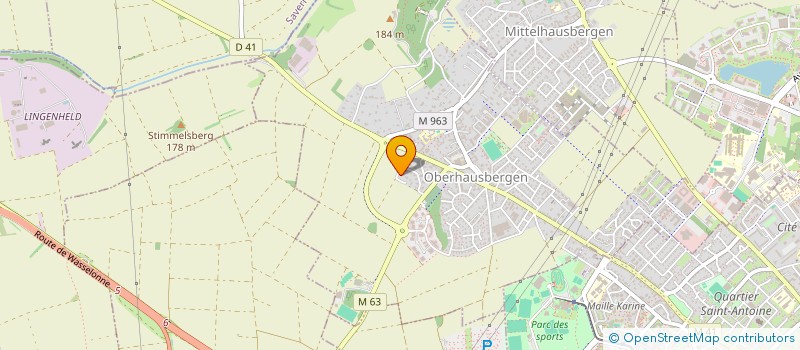 localisation de l'entreprise SCI TESY  OBERHAUSBERGEN