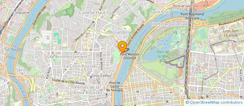 localisation de l'entreprise SCI TETE D'OR  LYON