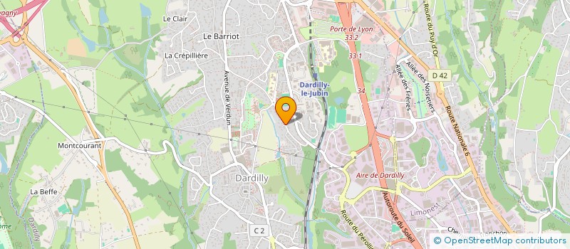 localisation de l'entreprise SCI TETE D'OR  DARDILLY