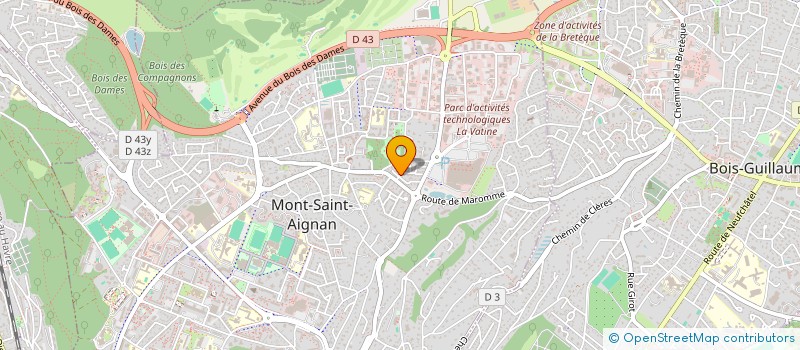 localisation de l'entreprise SCI TETE NOIRE  MONT-SAINT-AIGNAN