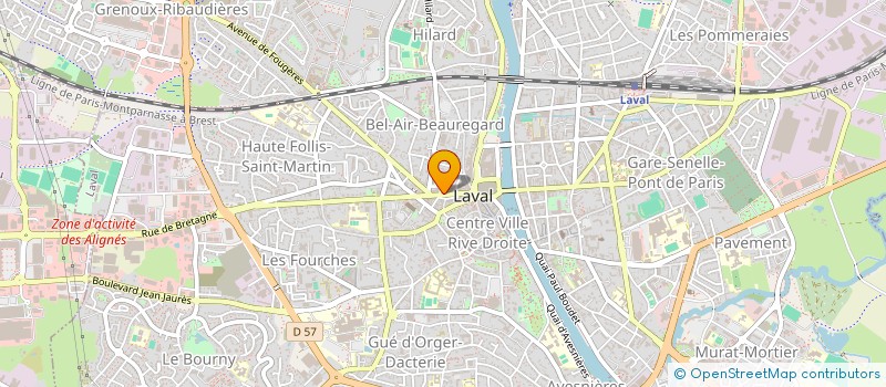 localisation de l'entreprise SCI TETHYS à LAVAL