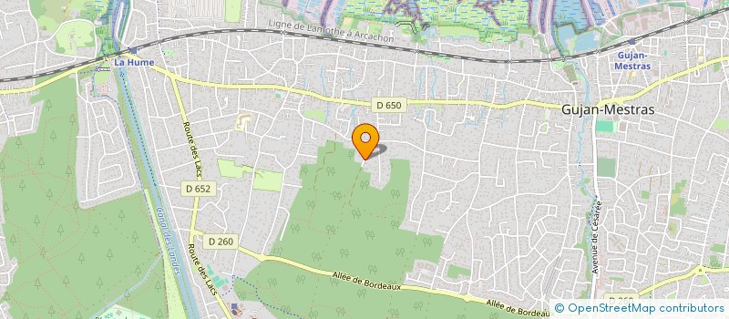 localisation de l'entreprise SCI TETIA  GUJAN-MESTRAS