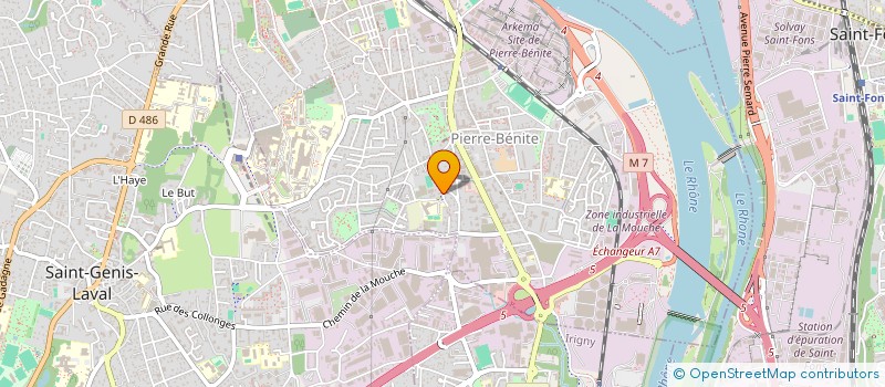 localisation de l'entreprise SCI TETIAORA  OULLINS-PIERRE-BENITE