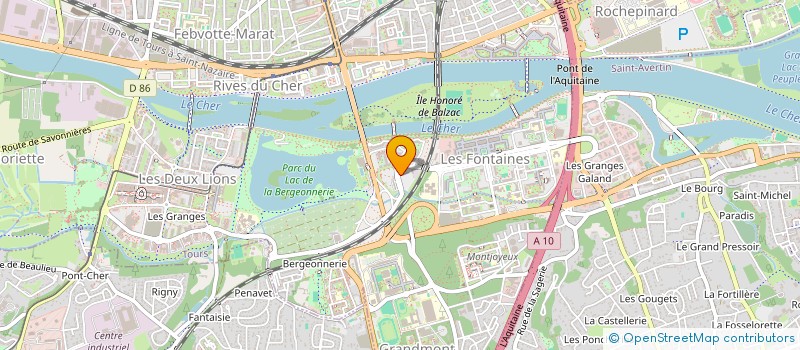 localisation de l'entreprise SCI TETRA ANTIPOLIS 2  TOURS