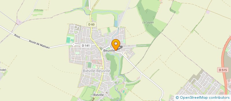 localisation de l'entreprise SCI TEUTATES  BIEVILLE BEUVILLE