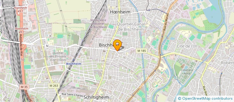 localisation de l'entreprise SCI TEVA  BISCHHEIM