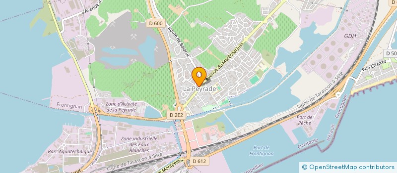 localisation de l'entreprise SCI TEVESY à FRONTIGNAN