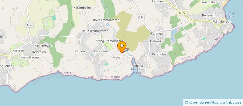 localisation de l'entreprise SCI TEVIEC  NEVEZ