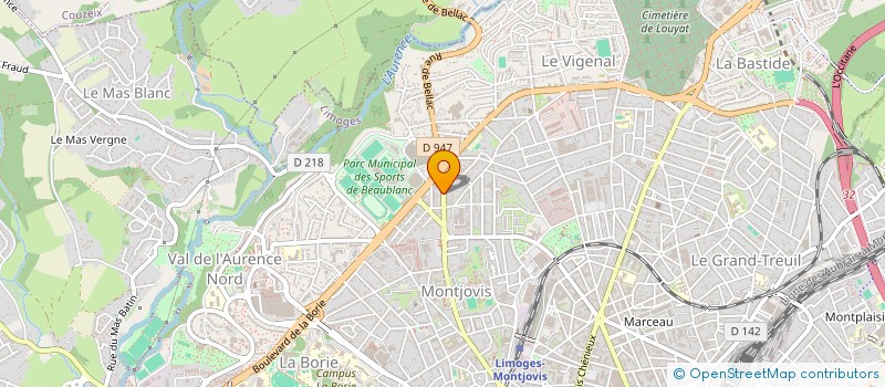 localisation de l'entreprise SCI TEXANDRIE II à LIMOGES