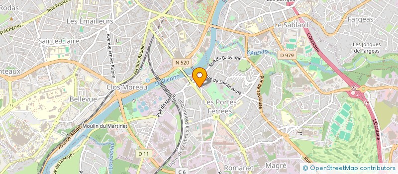 localisation de l'entreprise SCI TEXANDRIE III à LIMOGES