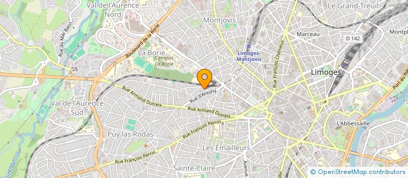 localisation de l'entreprise SCI TEXANDRIE IV à LIMOGES