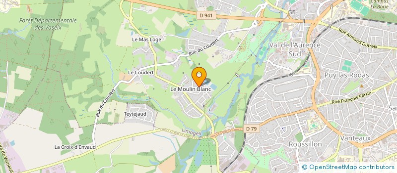localisation de l'entreprise SCI TEXIER LACOURARIE à LIMOGES