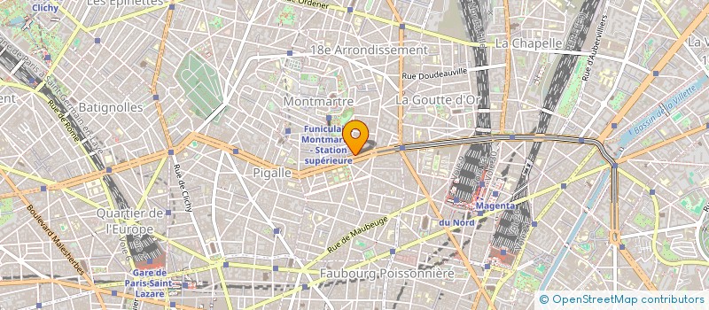 localisation de l'entreprise SCI TEXTILE ROCHECHOUART  PARIS 18