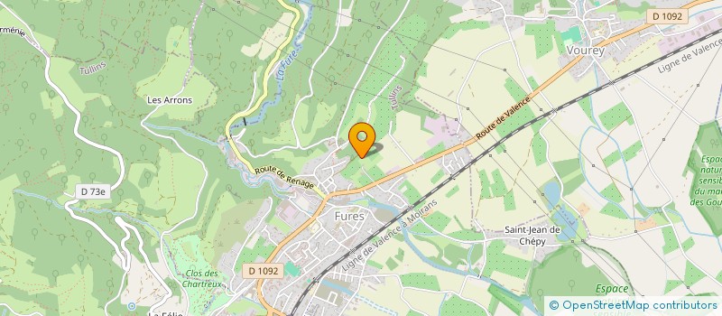 localisation de l'entreprise SCI TEXTO  TULLINS