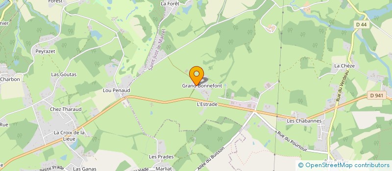 localisation de l'entreprise SCI TEYTI MARQUET à SAINT-JUST-LE-MARTEL