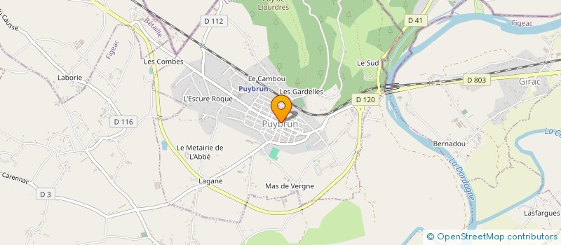 localisation de l'entreprise SCI TF&BV  PUYBRUN