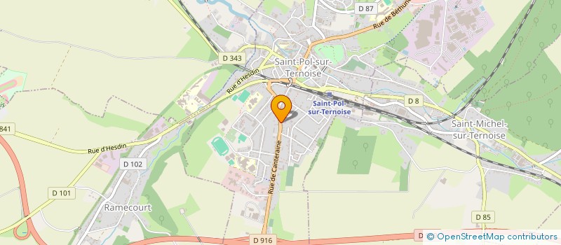 localisation de l'entreprise SCI TFP  SAINT-POL-SUR-TERNOISE