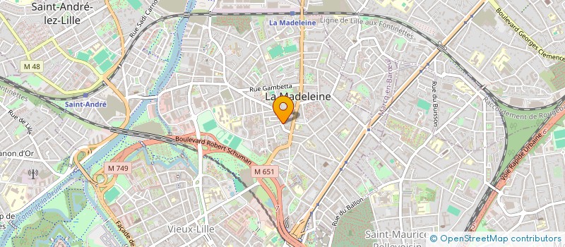 localisation de l'entreprise SCI TFS à LA MADELEINE