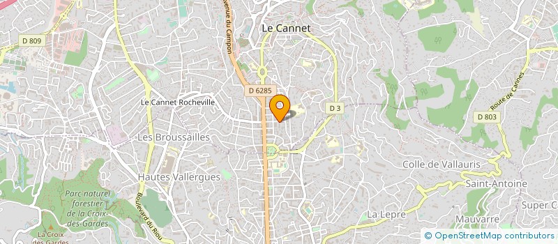 localisation de l'entreprise SCI TG à LE CANNET