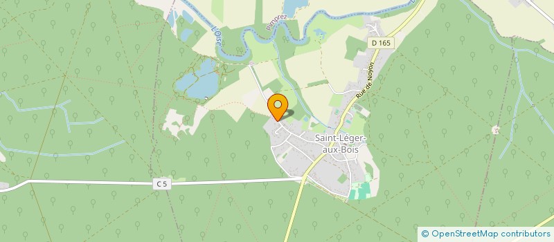 localisation de l'entreprise SCI TG DUMORTIER  SAINT-LEGER-AUX-BOIS