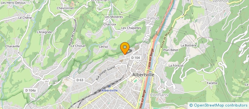 localisation de l'entreprise SCI TGAMC  ALBERTVILLE