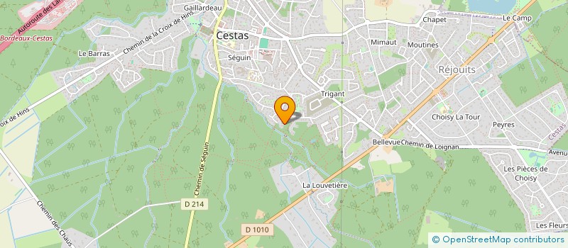 localisation de l'entreprise SCI TGD  CESTAS