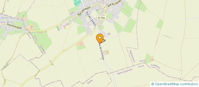 localisation de l'entreprise SCI TGFP  VILLERS-OUTREAUX