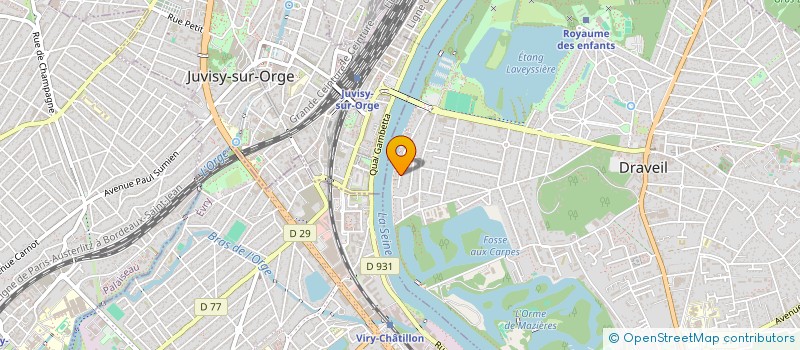 localisation de l'entreprise SCI TGG à DRAVEIL