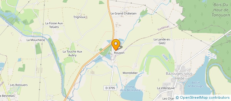 localisation de l'entreprise SCI TGK  TINTENIAC