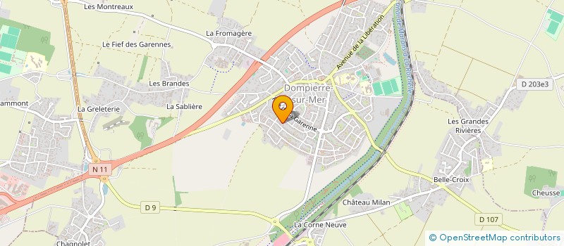 localisation de l'entreprise SCI TGLS IMMO  DOMPIERRE-SUR-MER