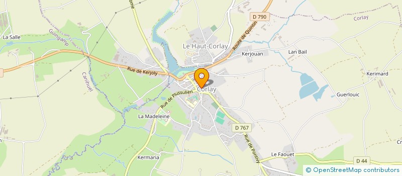 localisation de l'entreprise SCI TGP  CORLAY