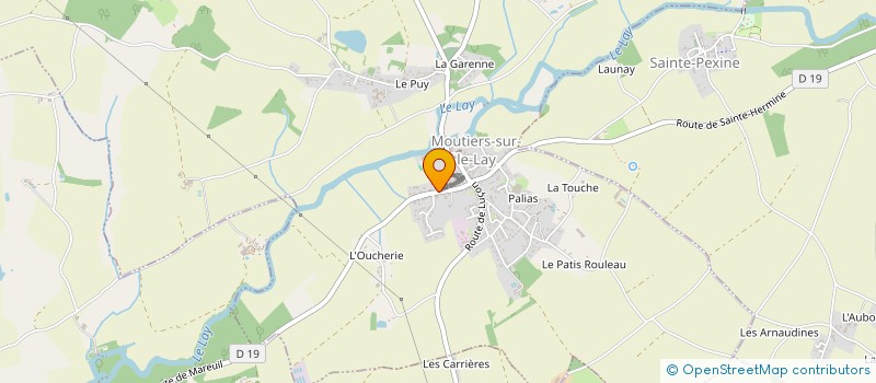 localisation de l'entreprise SCI TGSB  MOUTIERS-SUR-LE-LAY