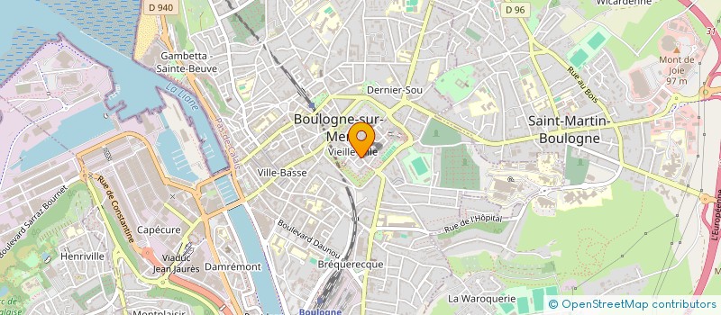 localisation de l'entreprise SCI TGV  BOULOGNE-SUR-MER