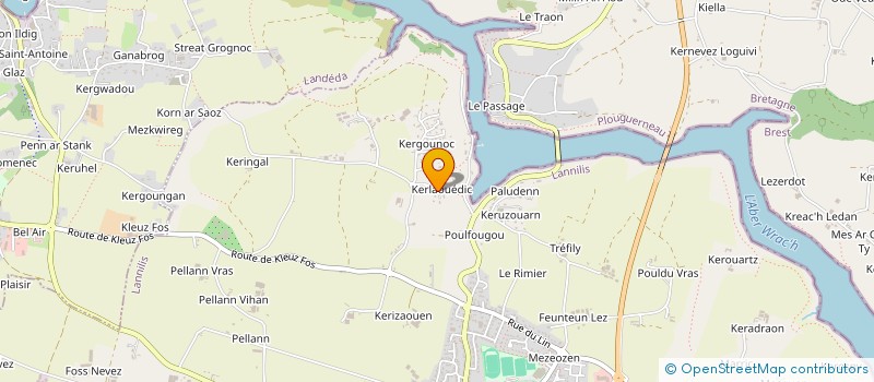 localisation de l'entreprise SCI TGV  LANNILIS