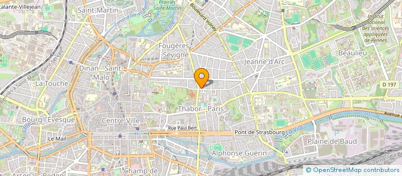localisation de l'entreprise SCI THABOR MANEC'H  RENNES