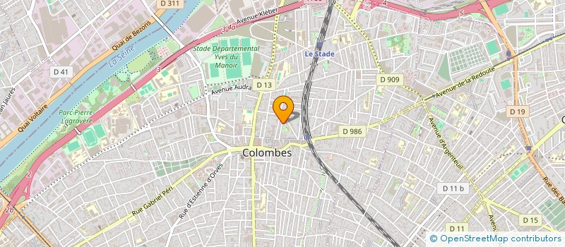 localisation de l'entreprise SCI THAD 3 à COLOMBES