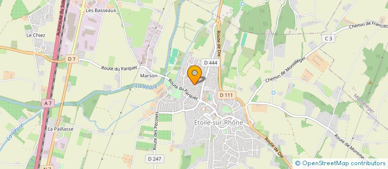 localisation de l'entreprise SCI THADJU  ETOILE-SUR-RHONE