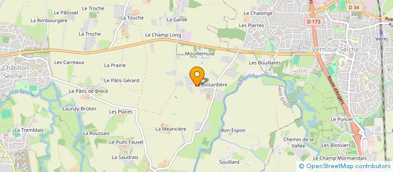 localisation de l'entreprise SCI THAEL  NOYAL-CHATILLON-SUR-SEICHE