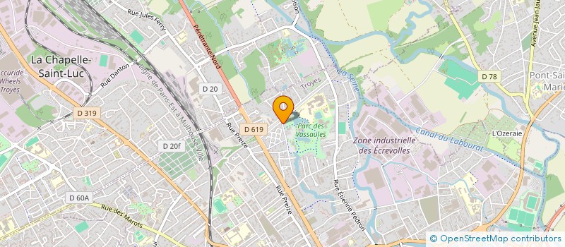 localisation de l'entreprise SCI THAI à TROYES