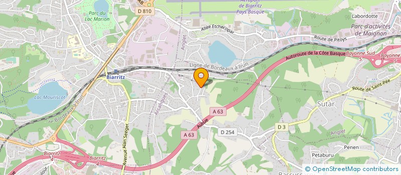 localisation de l'entreprise SCI THAI THAI  ARCANGUES