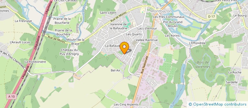 localisation de l'entreprise SCI THAIS 37  MONTBAZON