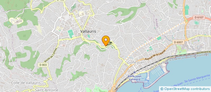 localisation de l'entreprise SCI THAIS à VALLAURIS