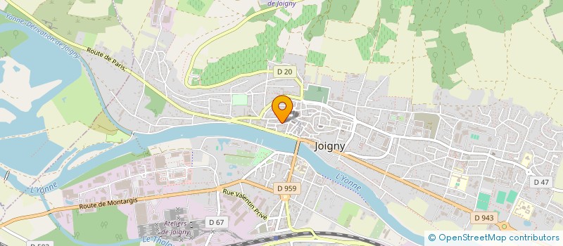 localisation de l'entreprise SCI THAIS à JOIGNY