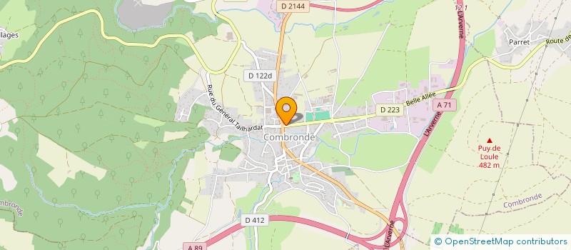 localisation de l'entreprise SCI THAIS LOUANE  COMBRONDE