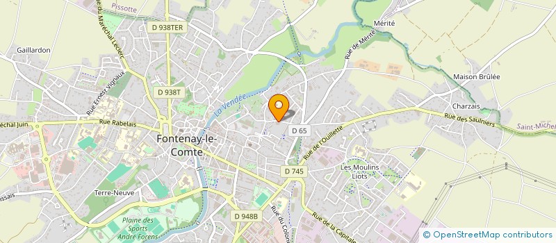 localisation de l'entreprise SCI THALA FORM  FONTENAY-LE-COMTE