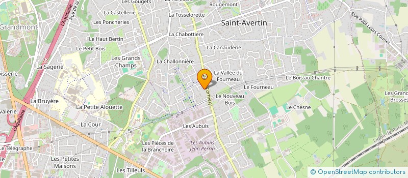 localisation de l'entreprise SCI THALASSALLE  SAINT-AVERTIN