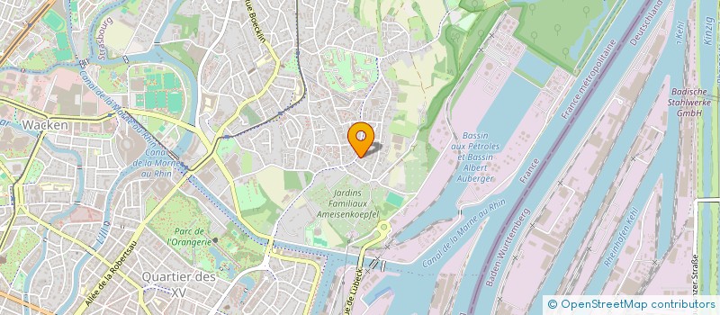 localisation de l'entreprise SCI THALER  STRASBOURG