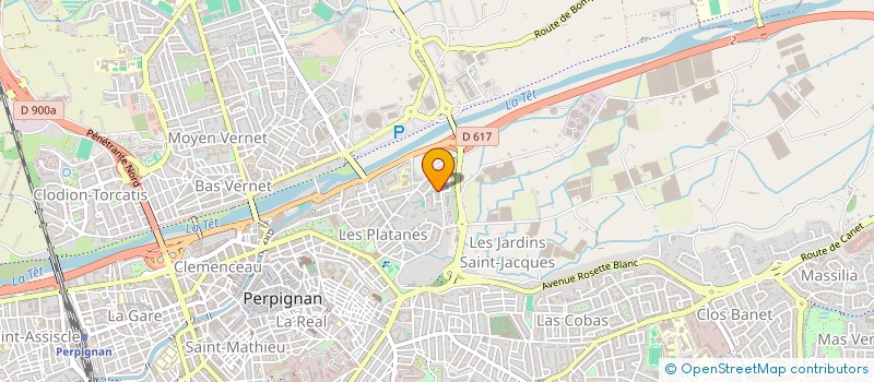 localisation de l'entreprise SCI THALEX  PERPIGNAN