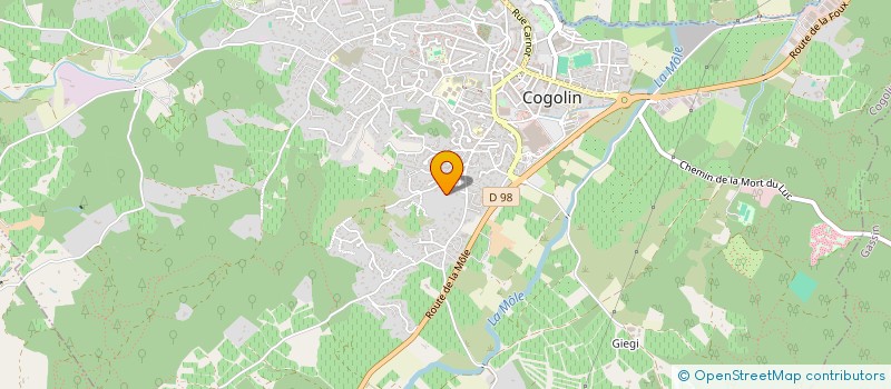localisation de l'entreprise SCI THALIA à COGOLIN